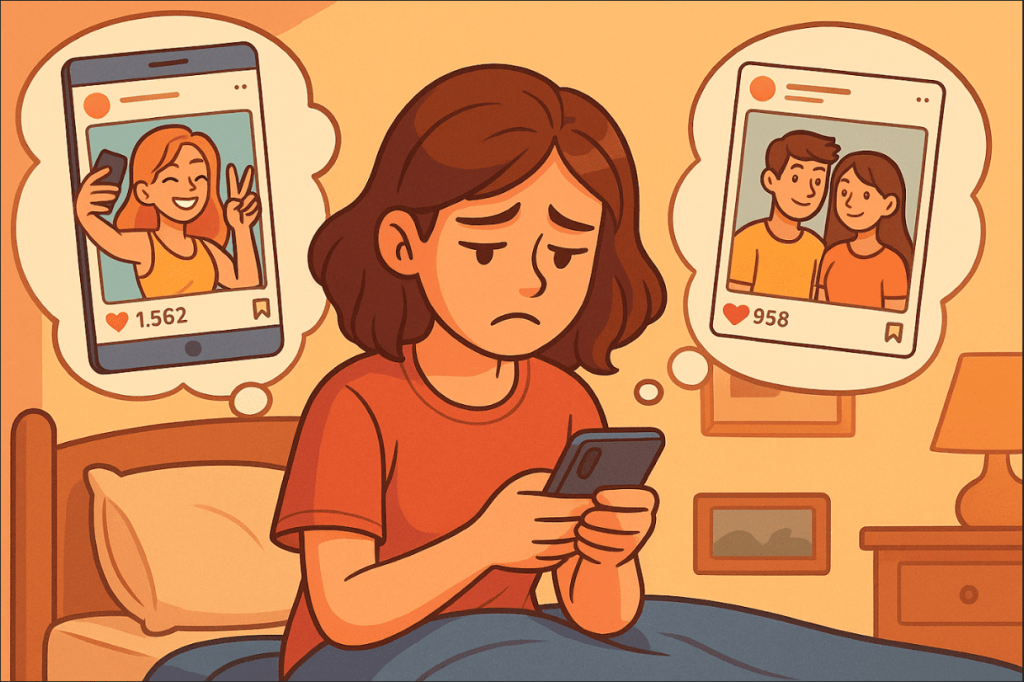 Redes sociales y comparación- TCC- Bienestar Emocional- Psicólogos en Puebla